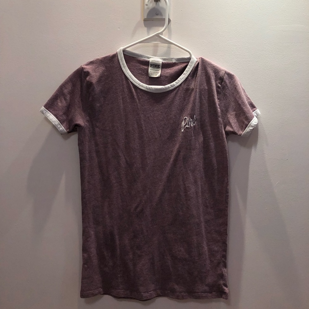 VS PINK CREW NECK TEE